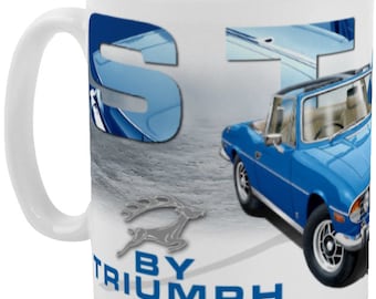 Triumph Stag designer mugs in 3 great designs and 12 colours! Chunky, glossy, and dishwasher safe.