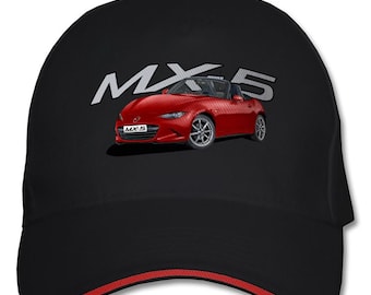 Bespoke Mazda MX-5 Baseball cap with 8 car colours and 4 cap shades