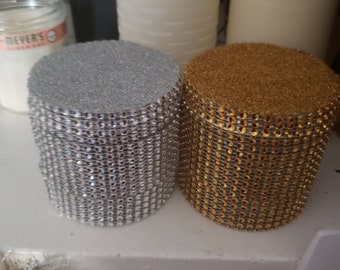 Rhinestone Glittered Container and Lantern