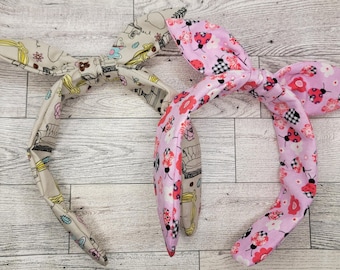 NON Character Knotted Bow Headbands