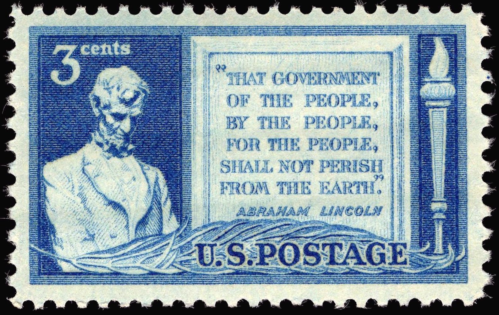 20 postage stamps Abraham Lincoln 3 cent stamps. Gettysburg | Etsy