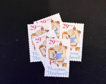 10 - Sello de 29 centavos de Norman Rockwell de 1994 - Sellos postales antiguos de Estados Unidos sin usar - Scott #2839 - 29 centavos