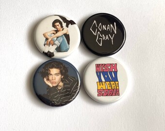 Conan Gray Button Set of 4 Pins 1.25” HQ