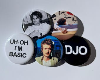 DJO Button Set of 5 Pins 1.25” HQ
