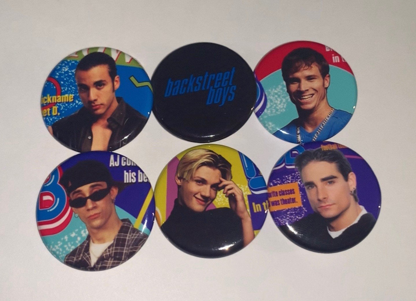 Backstreet Boys Throwback Button Set of 6 Pins 1.25” HQ - Etsy
