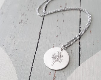 Tree Large Sterling Silver Necklace