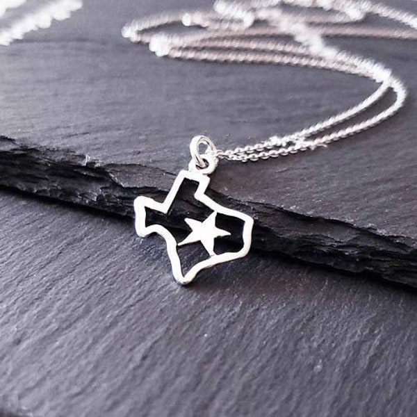 Texas Charm with Star Sterling Silver Necklace