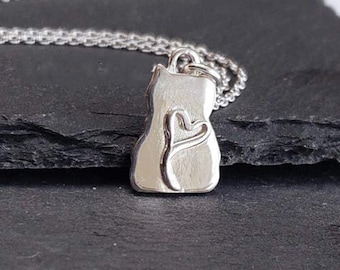 Sterling Silver Lucky Cat Necklace