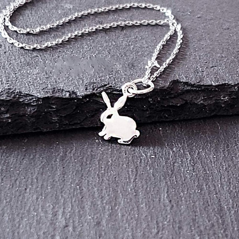 Rabbit Necklace - Etsy