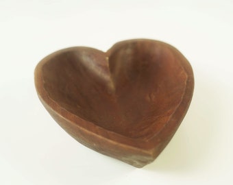 Heart Shape Wooden Dough Bowl - Wooden Bread Bowl Rustic - Farmhouse Décor - Rustic Dough Bowls