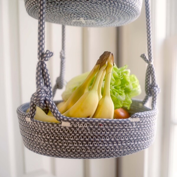 Hanging Fruit Basket Etsy