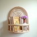 Rattan Shelf - Rattan Wall Shelf - Wicker Wall Shelf - Rattan Rainbow - Boho Décor - Rattan Furniture 