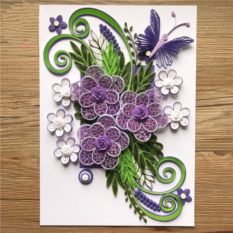 A4 21 x 29.7 cm DIY Quilling Art, DIY Quilling Art Kit,Quilling A4 21 x 29.7 cm DIY Quilling Art, DIY Quilling Art Kit,Quilling
