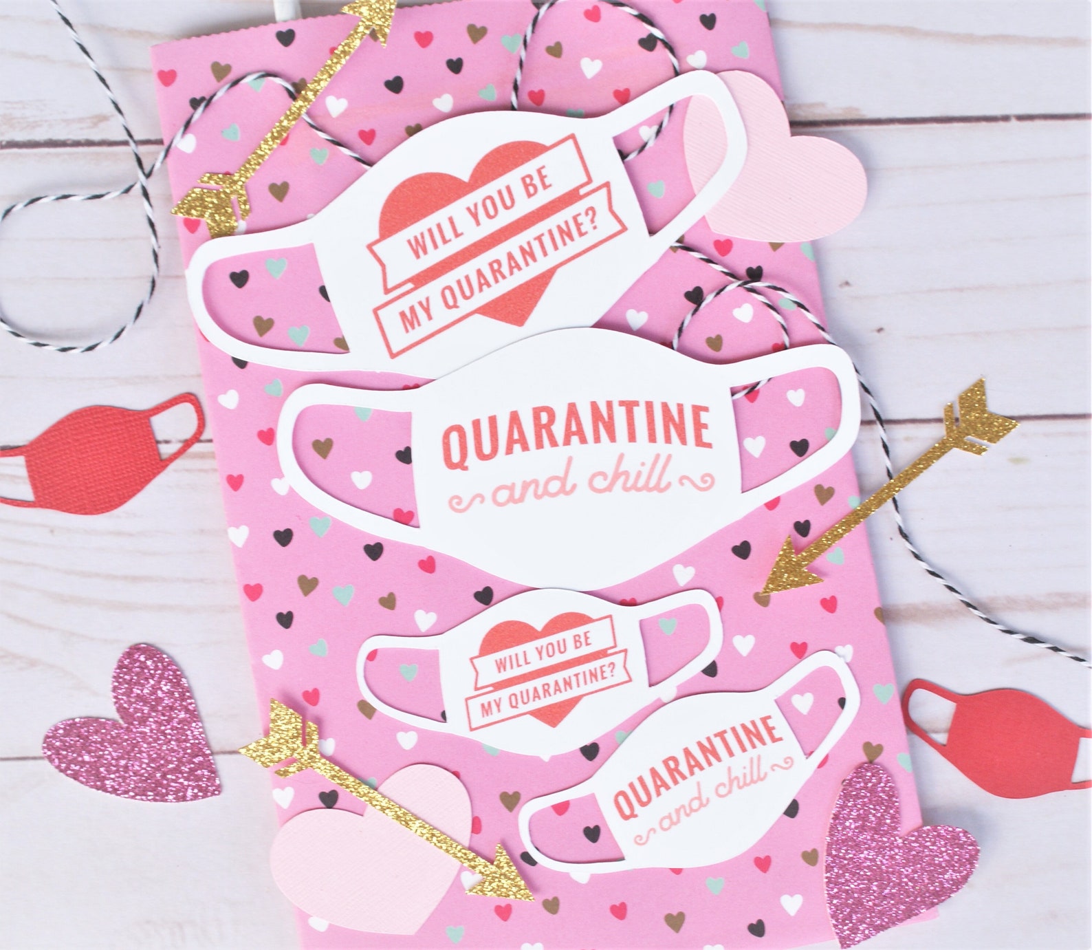 Quarantine valentines valentines day gift for him cute Valentines Day Tags Quarantine Valentines Gift Tags | Etsy
