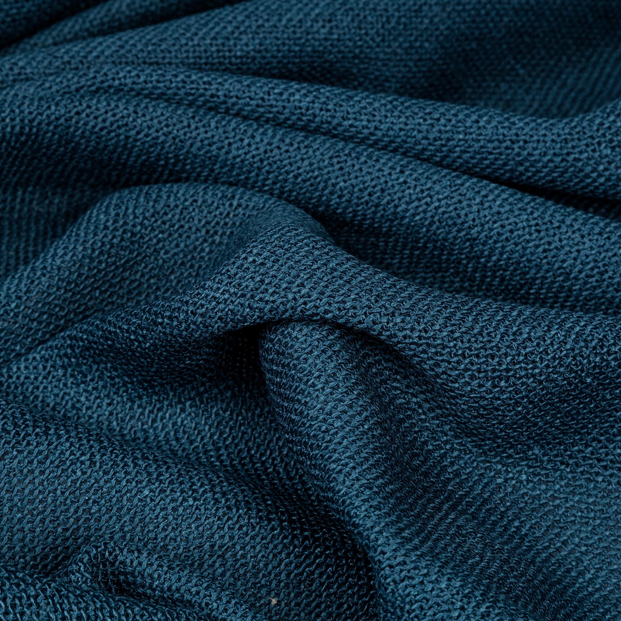 Designer Curtain Fabric Azure Blue Textured Plain Voile 3 Etsy