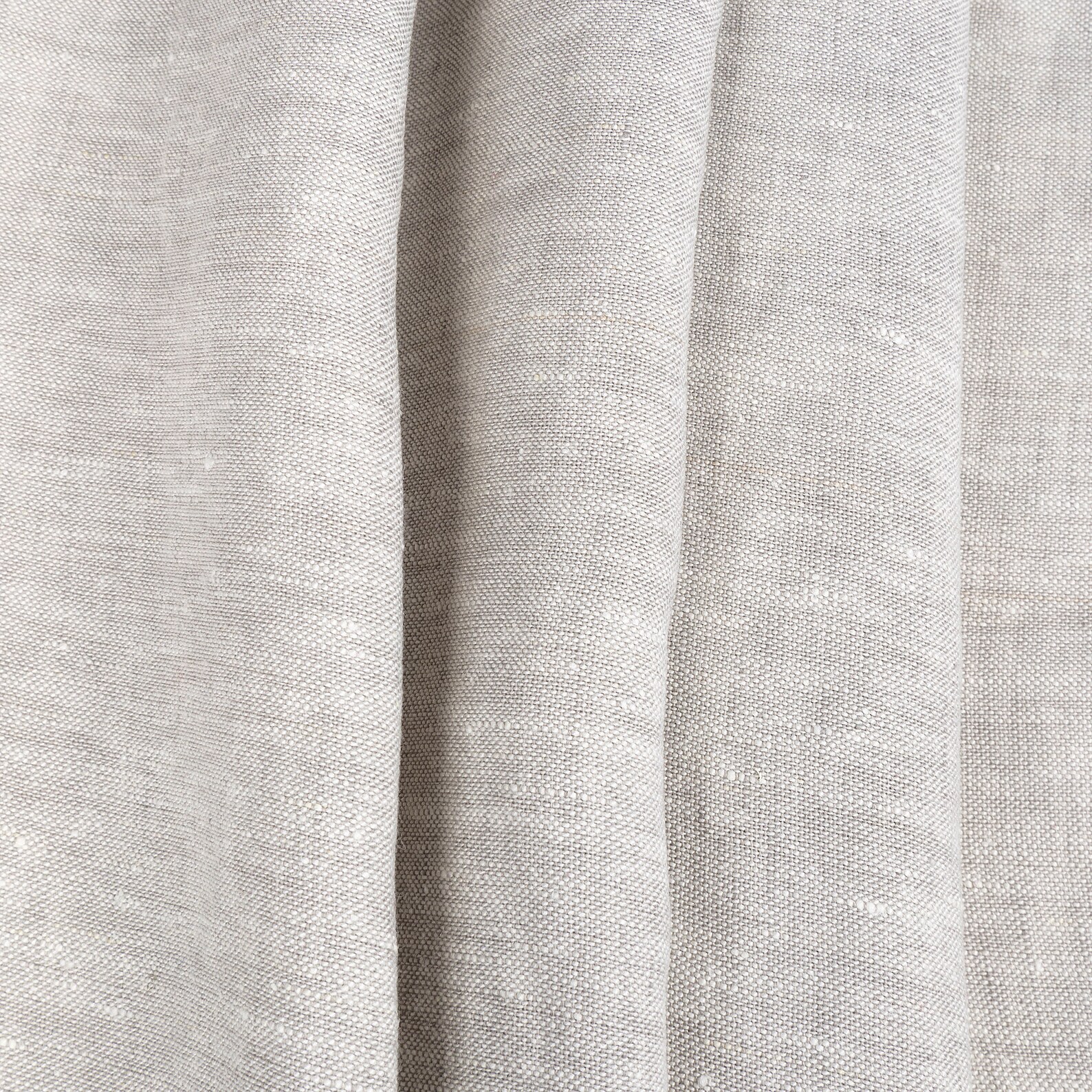 Designer Curtain Fabric 100 Linen Ash Grey Textured Plain 3 Etsy