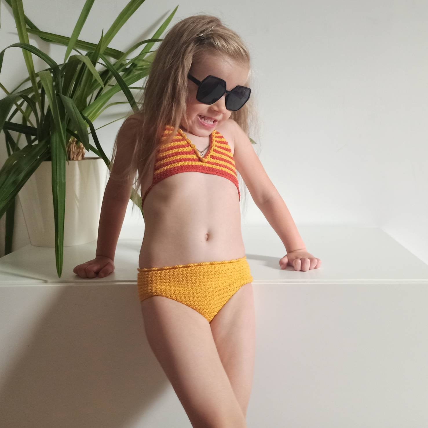 Baby bikini girls swimsuit crochet Baby bathing suit Size Etsy