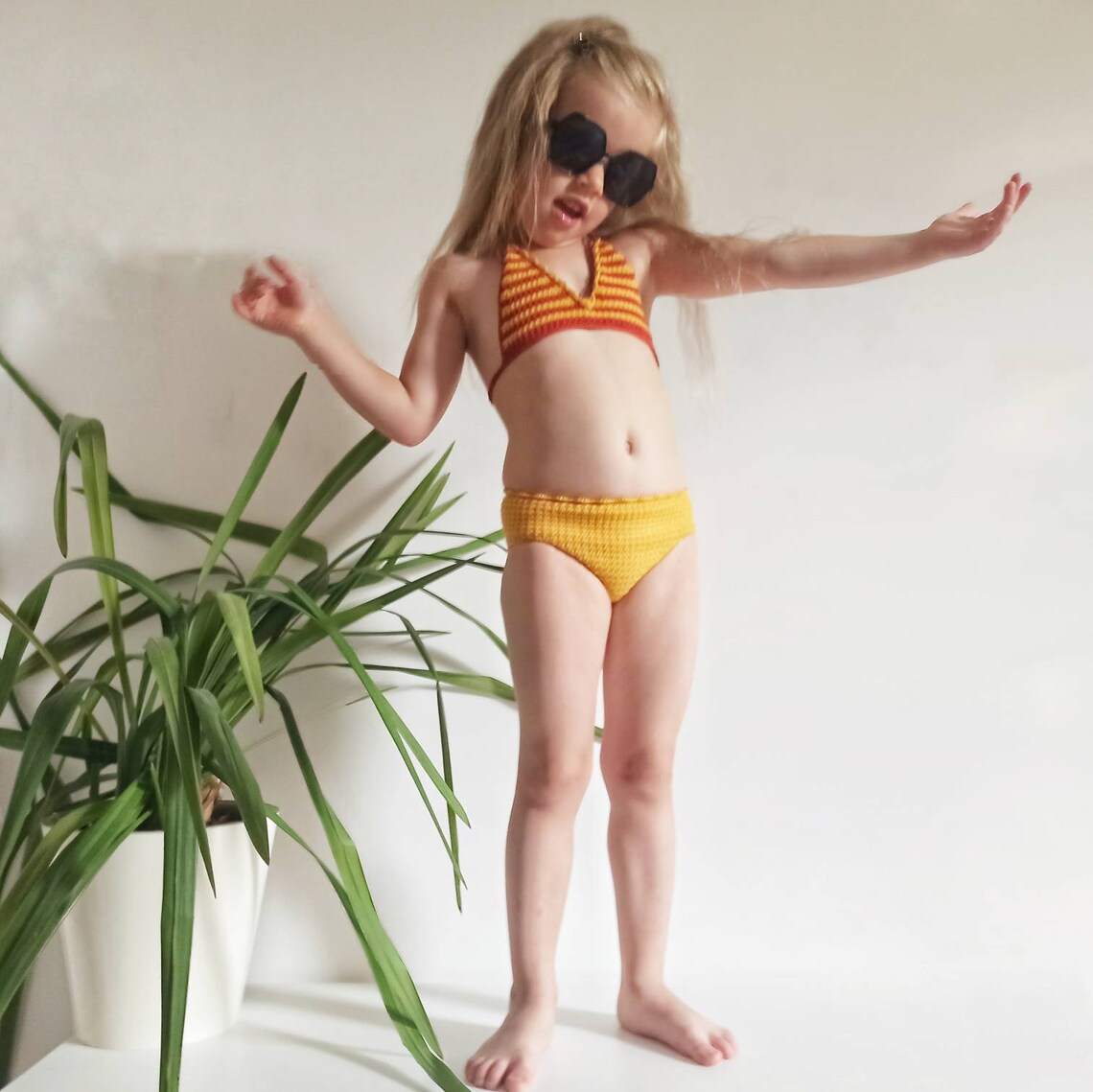 Baby bikini girls swimsuit crochet Baby bathing suit Size Etsy