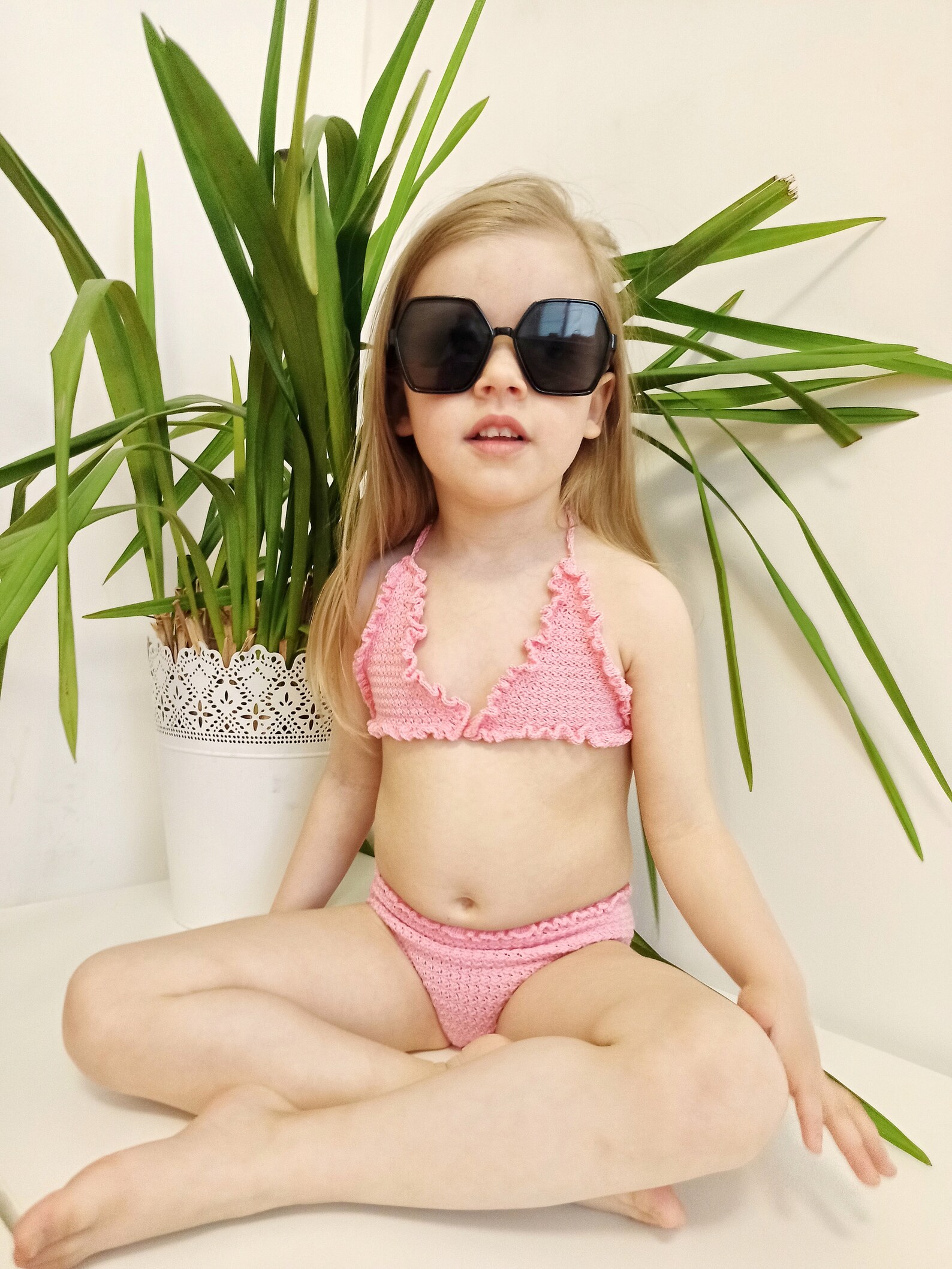 Baby bikini girls swimsuit crochet Baby bathing suit Size Etsy