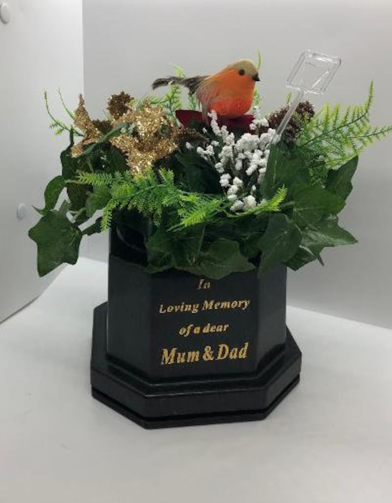 Cemetery Grave Memorial Artificial Flower Pot In loving Etsy