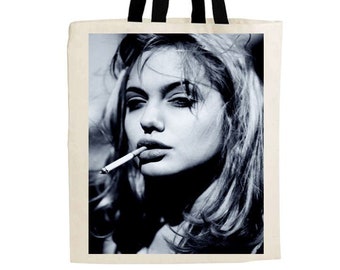 Angelina Jolie // Canvas Tote Bag 