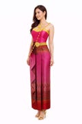 Siam Regal's Elegant Thai Silk Outfit 2 Piece Set Blouse & Sarong Wedding Dress Dance Costume Lao Khmer Traditional Attire Ladies Women's product logo
