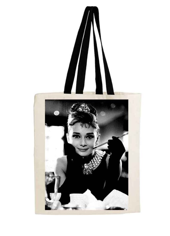 Buy Audrey Hepburn // Canvas Tote Bag Online in India 