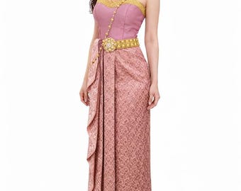 long sleeve boho lace wedding dress A-Line with Tassel Sleeves * Open V Flattering Wrap Maxi Dress LTP0404,Light Pink Prom Dresses Size:Complimentary Measurement Service