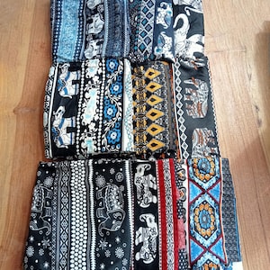 Olifantbroek x 3 / harem / hippie / boho / perfect om te loungen of &#39;s avonds / maat geschikt voor kinderen - kleine volwassenen