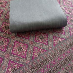 4 meter brokadtyg i konstsilke, thailändskt sarongkjols omslagsmaterial