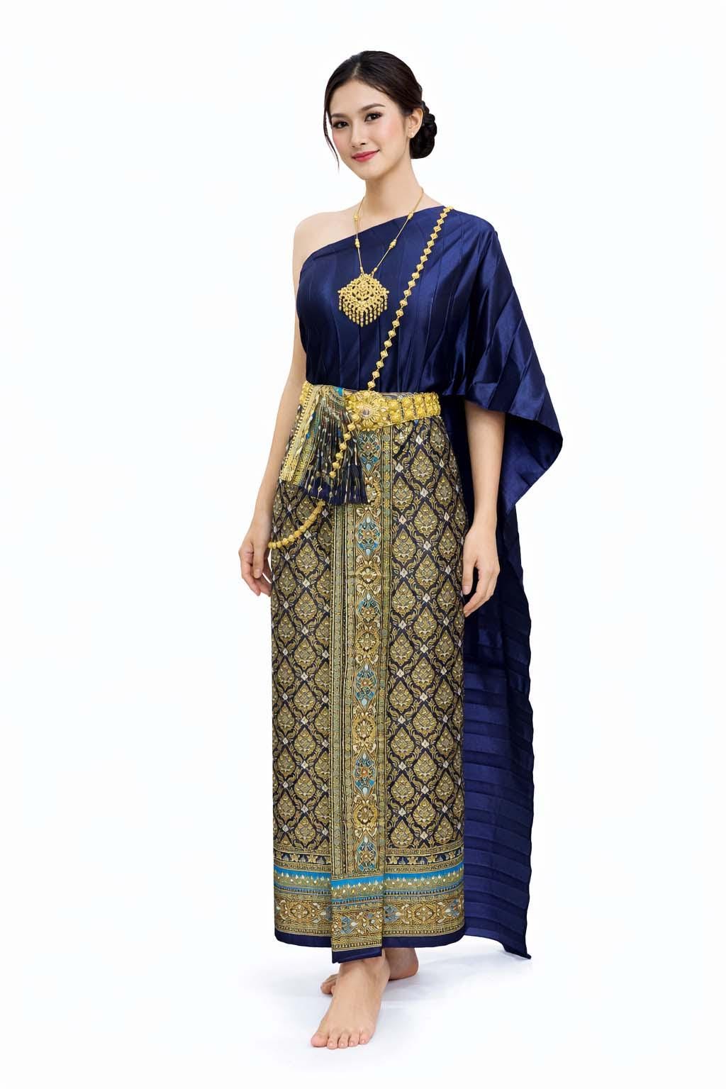 khmer silk dress Cambodia Khmer Traditional Out fit Women Size L Deep Pink Korean Silk Lace Sets