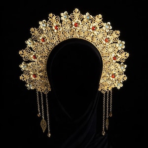 Festival Carnival headband Headdress Hair Piece Clip Visor Crown Dangling Earrings Outfit Accessories Wedding & Cultural Dance Formal