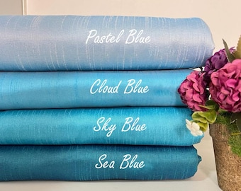 Faux Silk Fabric / Northern Thai Native / Natural Fabric / Lao Khmer / Sarong / Skirt / Dress / Colorful Tones / Sold By The Yard