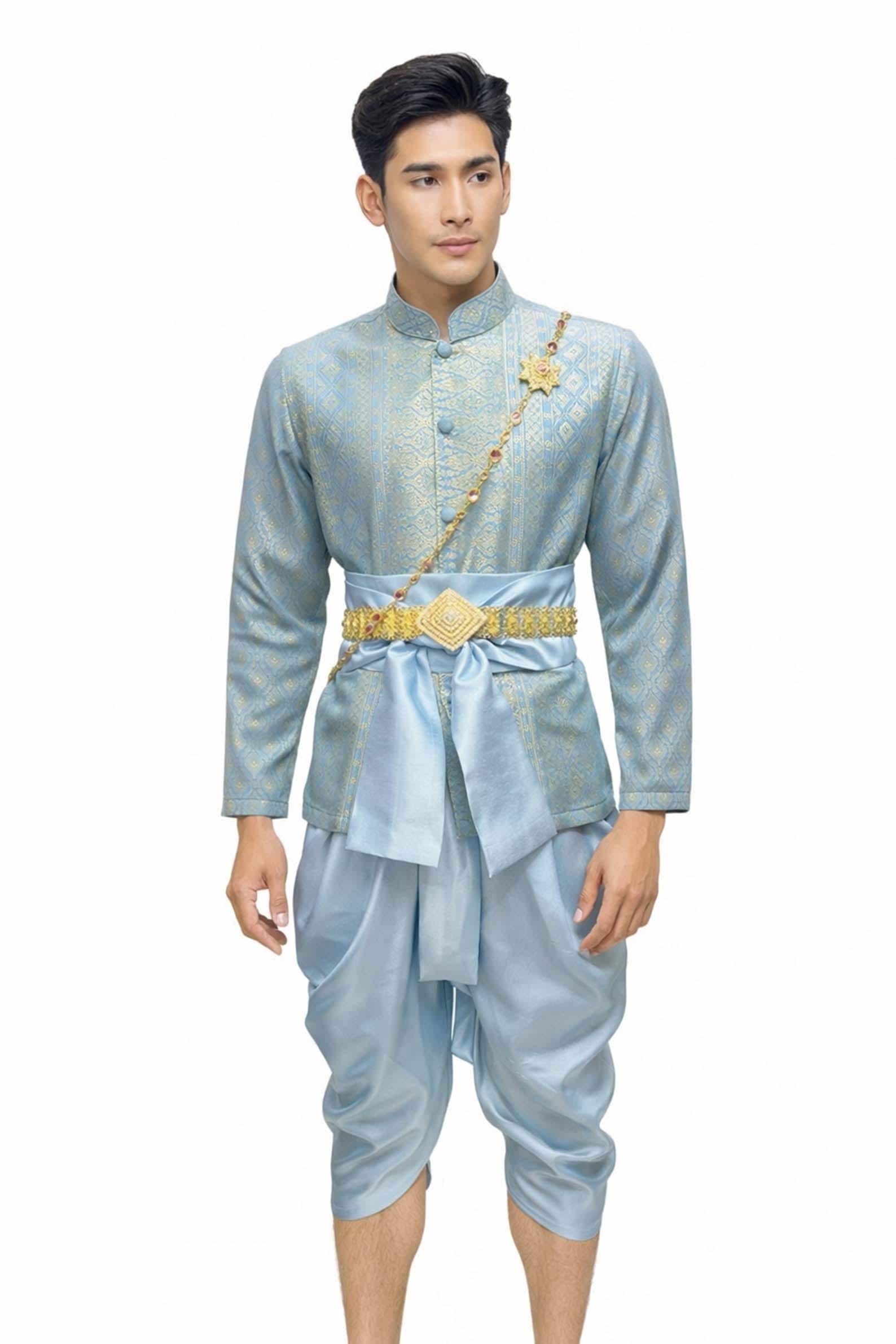 green emerald velvet dress Amazon.com: RaanPahMuang Thai Traditional Wedding Dress 4 Pc Outfit