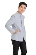 Men's Cotton Shirt With Pockets -  Thai Lao Khmer Native Clothing Thailand Short Long Sleeve Mandarin Chinese Collar Outfit Wedding Formal product logo