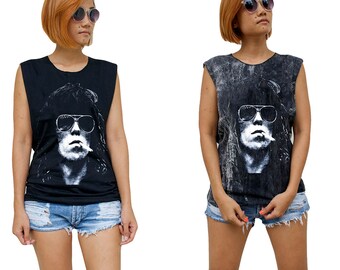 Ladies // Womens // Keith Richards // Tank-Top // Singlet // Vest // Sleeveless T-Shirt