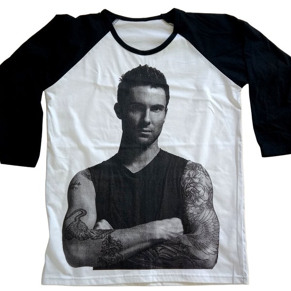 Unisex // Adam Levine // Maroon 5 // Raglan // 3/4 Sleeve // Baseball T-Shirt