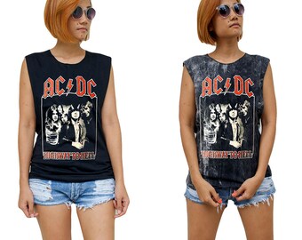 Ladies // Womens // AC/DC // Tank-Top // Singlet // Vest // Sleeveless T-Shirt