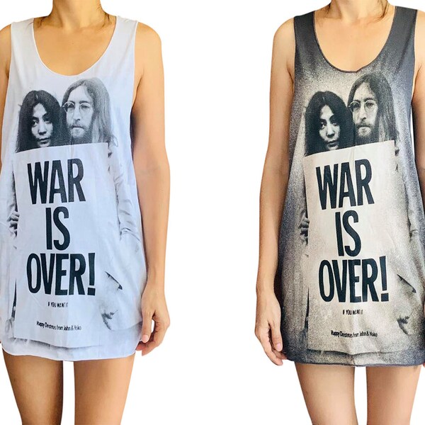 Unisex // John Lennon // Yoko Ono // Tank-Top // Singlet // Weste // Ärmelloses T-Shirt // Männer // Frauen