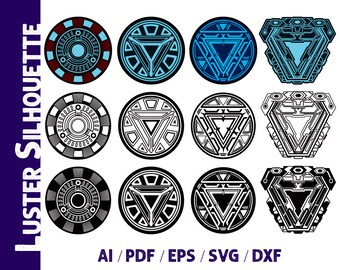 Iron Man Reactor Svg Etsy