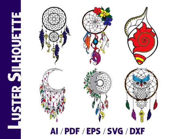 Dream Catcher Svg Boho Silhouette Dream Catcher Vector Etsy