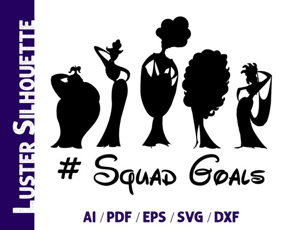 Squad Goals Svg Hercules Squad Goals Silhouette Disney Etsy
