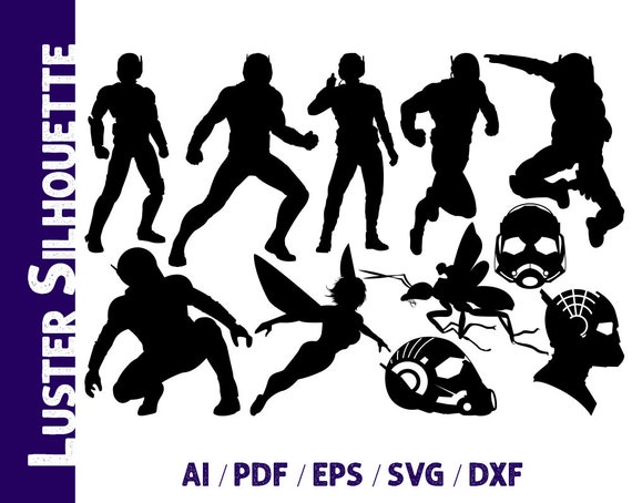 Ant Man Svg Ant Man Silhouette Ant Man Symbol Vector Etsy