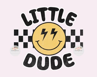Little Dude PNG-Junge Sublimation Digital Design Download-grunge png, trendy Jungendesigns, kleiner Junge png, kantig png, kariert png, Skater png