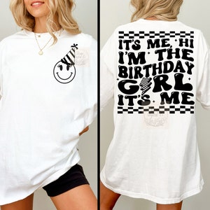 PNG SVG Ik ben de jarige shirtontwerp Gelukkige verjaardag shirt It's My Birthday golvende tekst trendy shirt verjaardag SVG grappig shirt