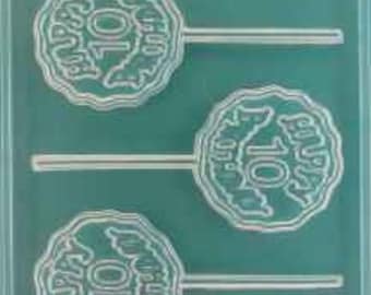 HAPPY BIRTHDAY 10 LOLLIPOP mOLD