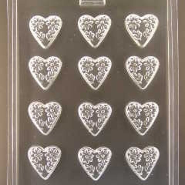 FLORAL BITESIZE HEARTS mold