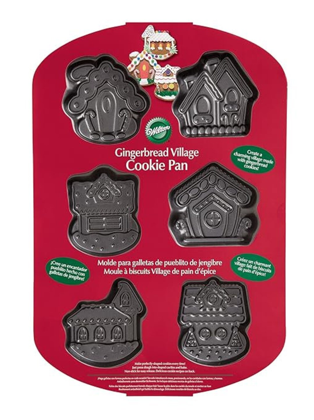 WILTON GINGERBREAD VILLAGE Cookie Pan Etsy