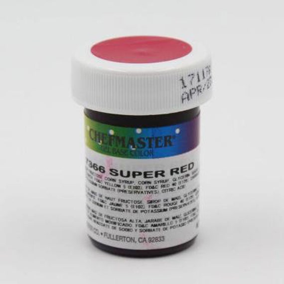 CHEFMASTER SUPER RED Gel Food Coloring - Etsy