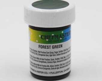 CHEFMASTER FOREST GREEN dark gel food coloring